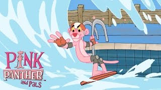 Extreme Skateboarding and Surfing Panther  35 Minute Pink Panther and Pals Compilation [upl. by Ahsimed]