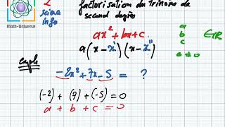 Cours  Seconde  Mathématiques  Equations  Inéquations du second degré  Trinôme du second degré [upl. by Teyut]