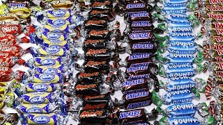 Mini Chocolate Bars Twix Bounty Snickers Mars Milky Way [upl. by Call387]