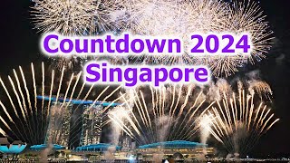 Countdown 2024 Fireworks Singapore [upl. by Yennek]