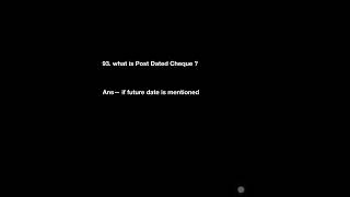 what is Post Dated Cheque  bankingawareness [upl. by Nyrehtak812]