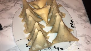 How to make samosassambosa from scratch طريقة عمل سمبوسة [upl. by Blackwell]