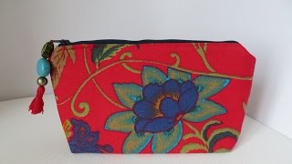 How to make a Zippered Pouch [upl. by Ayarahs]