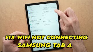 Samsung Galaxy Tab A  Fix Wifi Internet Connection Problems [upl. by Darrelle]