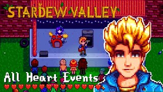 STARDEW VALLEY 16 Sam  Heart Events [upl. by Gnap]