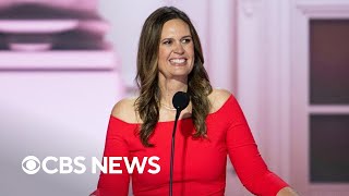 Sarah Huckabee Sanders says quotnot even an assassins bullet could stopquot Trump in RNC speech [upl. by Siffre734]