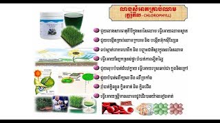 ម្សៅក្លរ៉ូភីល Chlorophyll Powder  Unicity Chlorophyll  Unicity Cambodia [upl. by Asilahs]