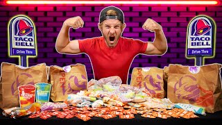 THE ENTIRE TACO BELL MENU CHALLENGE [upl. by Hgieliak]