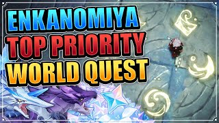 ENKANOMIYA TOP PRIORITY WORLD QUEST UNLOCK SHENHE BOSS amp PRIMOGEMS Genshin Impact Puzzles Guide [upl. by Orsa504]