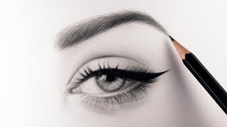 How to Draw Realistic Eyebrows  narrated [upl. by Wentworth]