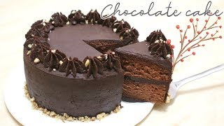 【特濃】榛子朱古力生日蛋糕 Nutella Chocolate Cake Recipe ＊Happy Amy [upl. by Lleze]