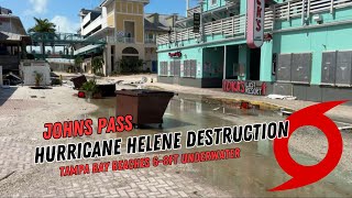 Hurricane Helene Aftermath  68ft of Storm Surge in Johns Pass [upl. by Sukcirdor]