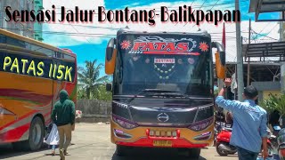 Suossss Sensasi Jalur BontangBalikpapan  Trip Bus Samarinda Lestari  Bus Kalimantan [upl. by Nicodemus]