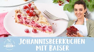 Baiserkuchen mit Johannisbeeren Rezept I einfach und schnell 😊🙌🏻 I Einfach Backen [upl. by Tuesday]