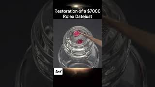 Restoration of a 7000 Rolex Datejust restoration watch clock restorationclock [upl. by Ilellan480]