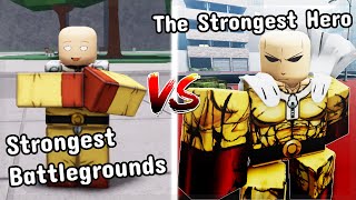 Saitama In The Strongest Battlegrounds Vs The Strongest Hero [upl. by Arraes803]