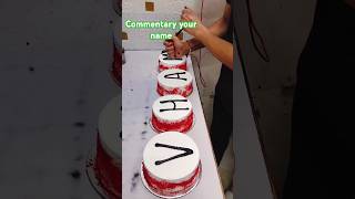 Name cake 🎂😍 cake welcomecake cakemaking cakedesign birthdaycake shorts status [upl. by Lemart979]