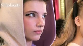 Models Backstage at Tsumori Chisato Fall 2012  Paris Fashion Week  FashionTV [upl. by Zile]