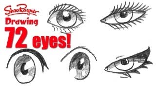 How to draw 72 eyes in different styles [upl. by Augy]