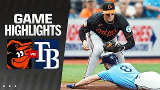 Orioles vs Rays Game Highlights 81124  MLB Highlights [upl. by Fruin]