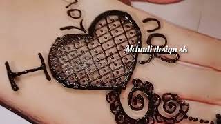 New Easy heart Simple Mehndi Design  Mehndi design trick  simple mehndi [upl. by Paul]