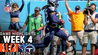 Cincinnati Bengals vs Tennessee Titans Game Highlights  NFL 2023 Week 4 [upl. by Naquin]