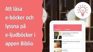 Att läsa eböcker och lyssna på eljudböcker i Biblio [upl. by Nagaek521]