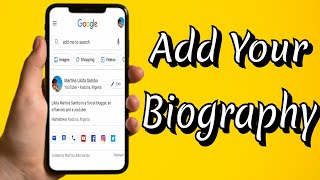 How to add your biography on Google search [upl. by Neeloj]