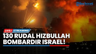 🔴130 Rudal Hizbullah Buat Israel Kelimpungan Sirine Maraung hingga Kepanikan Warga Pecah [upl. by Jagir191]