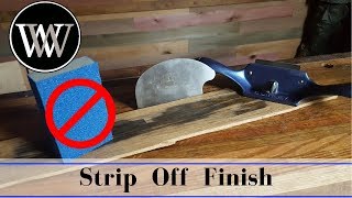 How to Strip Wood Finish the Easy Way  NO SAND PAPER NEEDED [upl. by Butch283]