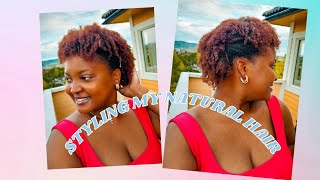 Easy Finger coil Tutorial For Natural Hair [upl. by Sousa]