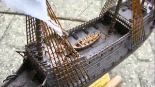 Pirate galleon ship model [upl. by Bucher]