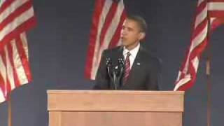 Barack Obama Speech President Elect Acceptance Speech 2008 Part 1 [upl. by Sibyl]