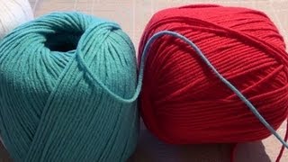 Crochet  How to Keep Yarn from Rolling Away [upl. by Holihs]