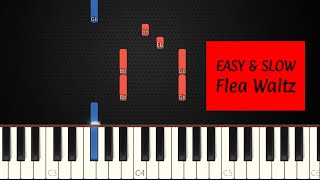 Flea Waltz  Flohwalzer  SLOW EASY Piano Tutorial by JohnnyMusic [upl. by Adidnere29]