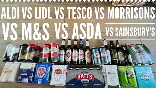 Beer Expert Taste Tests Supermarket Own Brand Lager  The Ultimate Supermarket Beer Showdown [upl. by Ennovyhc]