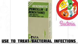 Benzibiotic IM injection  Penicillin G benzathine overviewdosage antibioticsbacterialinfections [upl. by Olzsal]