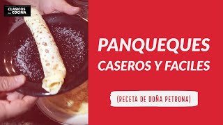 PANQUEQUES caseros en 3 PASOS receta básica fácil y rápida [upl. by Nowujalo638]