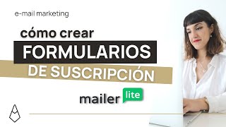 COMO CREAR FORMULARIOS DE SUSCRIPCIÓN 🚀 CON MAILERLITE ✅ añadir en BLOGGER [upl. by Annia538]