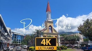 Morning Walk through Papeete on the Island of Tahiti 4K [upl. by Aerehs]