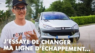 Peuton changer sa ligne déchappement soimême   Peugeot 206 20 HDi [upl. by Pansie]