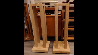 How To Make A Set Of Audiophile Wooden Speaker Stands [upl. by Landis]