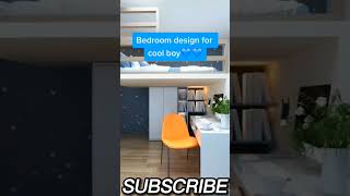 Bedroom design for cool boy 😉  best bedroom decoration ideasshorts shortsfeed design decoration [upl. by Elson598]