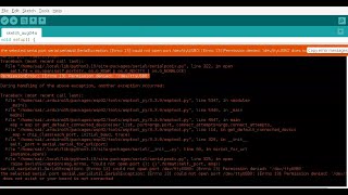 PermissionError Errno 13 Permission denied devttyUSB0 [upl. by Ziom547]