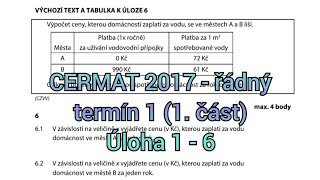 Přijímačky z matiky CERMAT čtyřleté obory  řádný termín 1 2017 1část  16úloha [upl. by Assilam532]