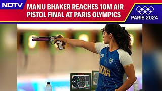 Paris Olympics 2024  Manu Bhaker Reaches 10m Air Pistol Final At Paris Olympics 2024 [upl. by Kopp]