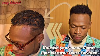 Unleash Your Mane Game Epic Natural Hair Twists for Men [upl. by Tracay]