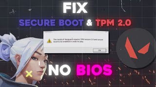 NO BIOS Fix Smart boot amp Tpm 20 issue ⏐ WINDOWS 11 ⏐ VALORANT [upl. by Edra626]