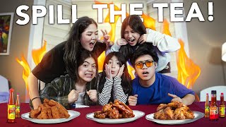 Spicy Wing Challenge With My Siblings [upl. by Ilsa]