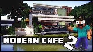 Minecraft  Modern Cafe 2 [upl. by Nyletac]